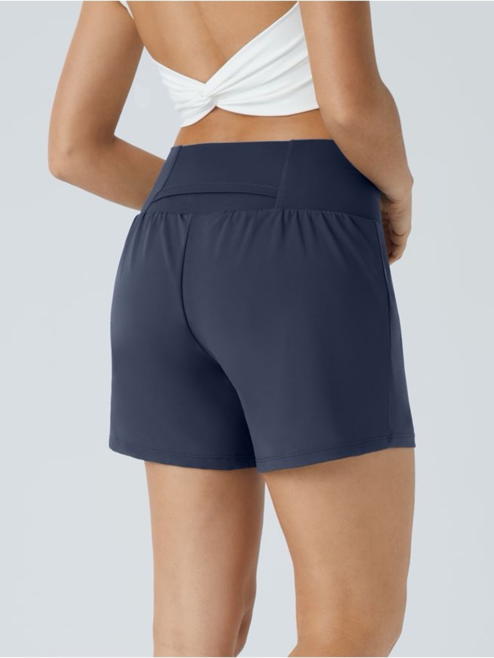 Halara SoftlyZero Airy Super High Waisted 2-n-1 InstantCool Yoga Shorts 5”